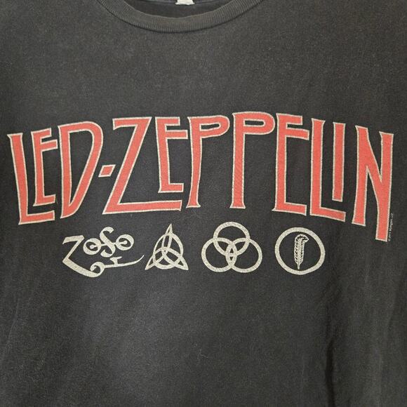 Led Zeppelin Vintage Style Band Tee ZoSo 2011 Reprint Mens Metal Goth Grunge - Picture 3 of 6